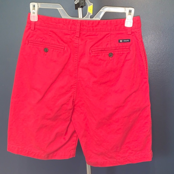 Chaps Shorts, 30 Waist, Rose Red - Picture 2 of 2